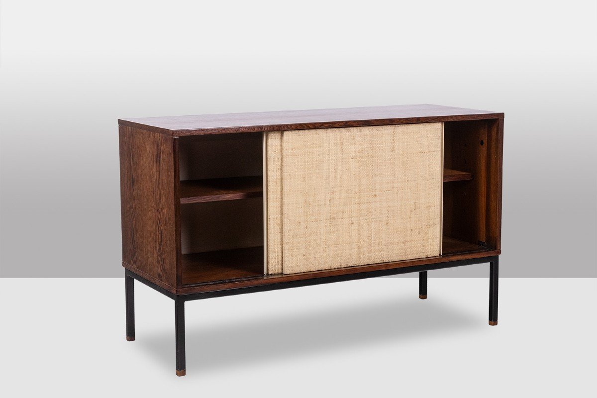 Martin Visser. Sideboard In Wenge And Raffia. 1970s. Ls62111257p-photo-4