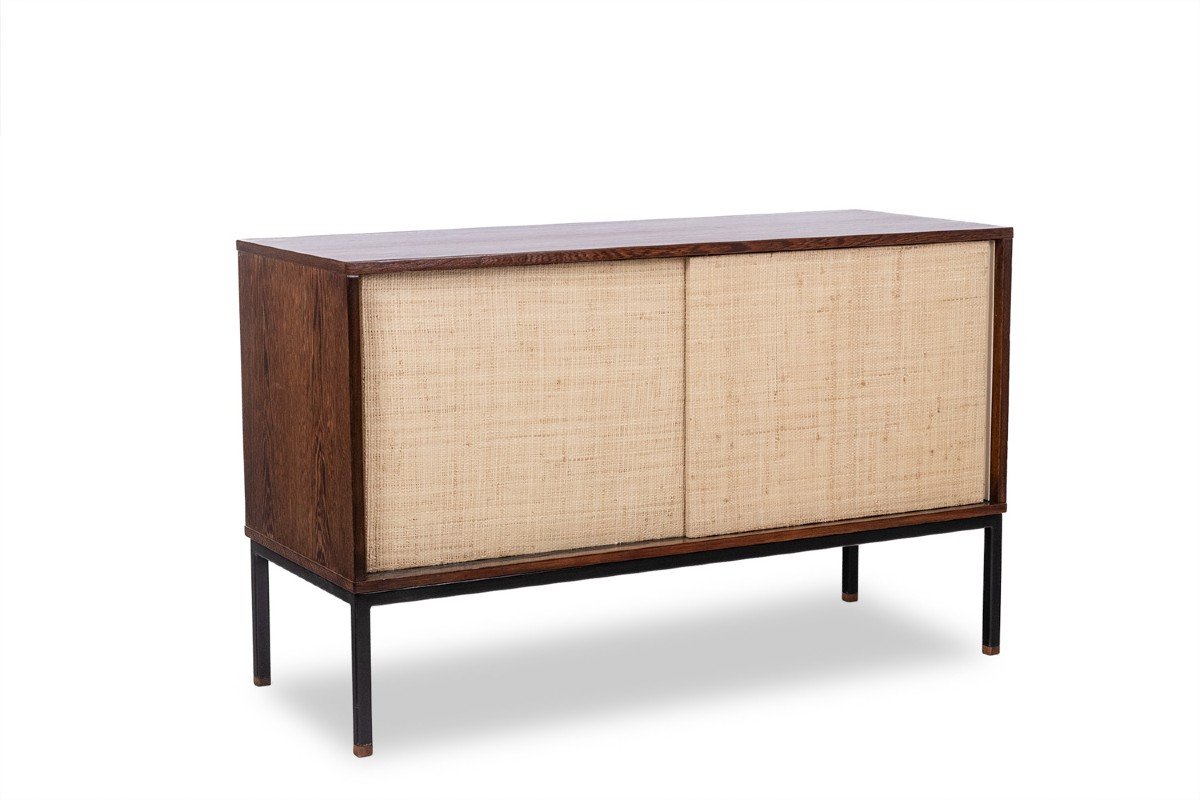 Martin Visser. Sideboard In Wenge And Raffia. 1970s. Ls62111257p