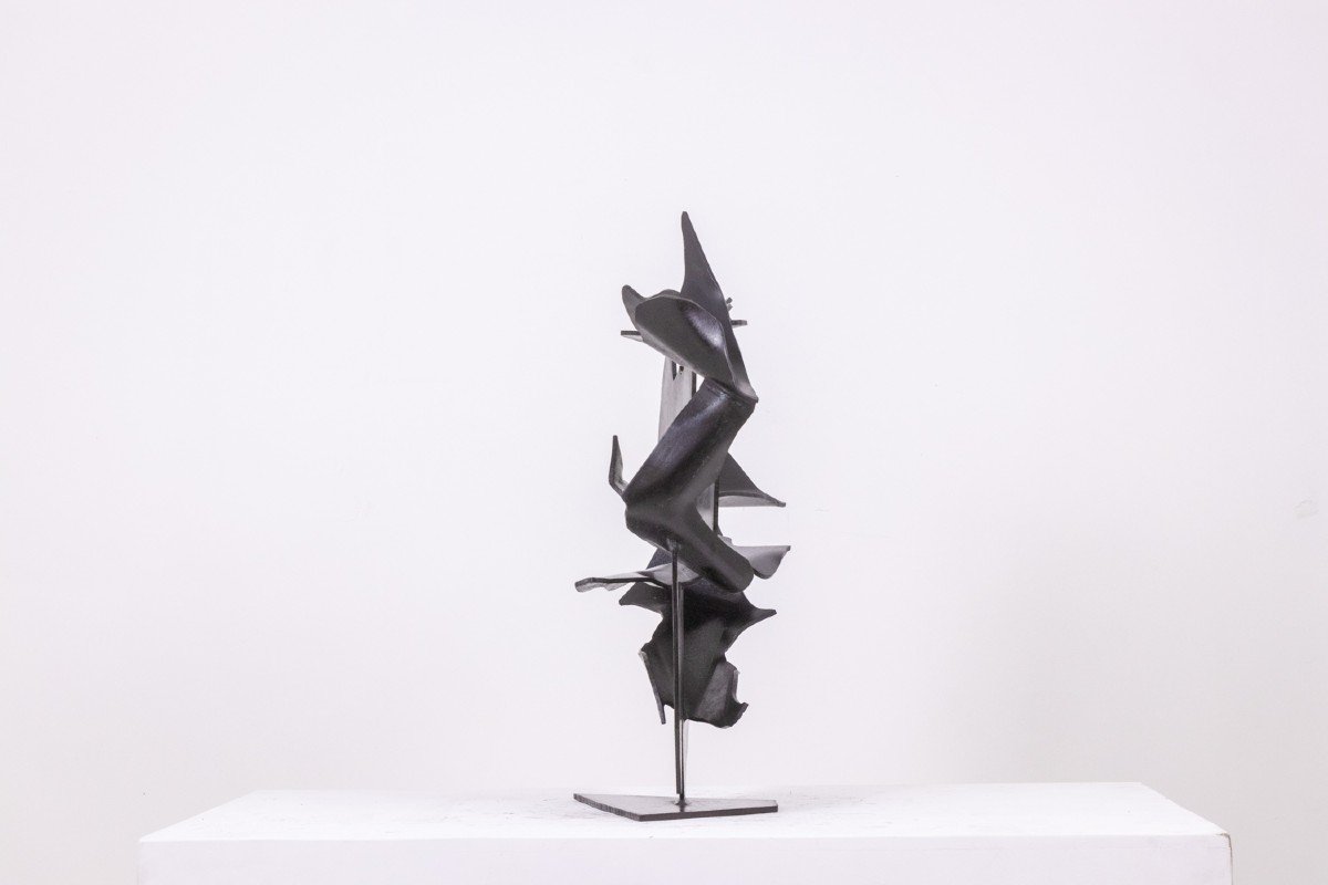 Jean Campa. Abstract Metal Sculpture. 1980s. Ls6217809c-photo-3