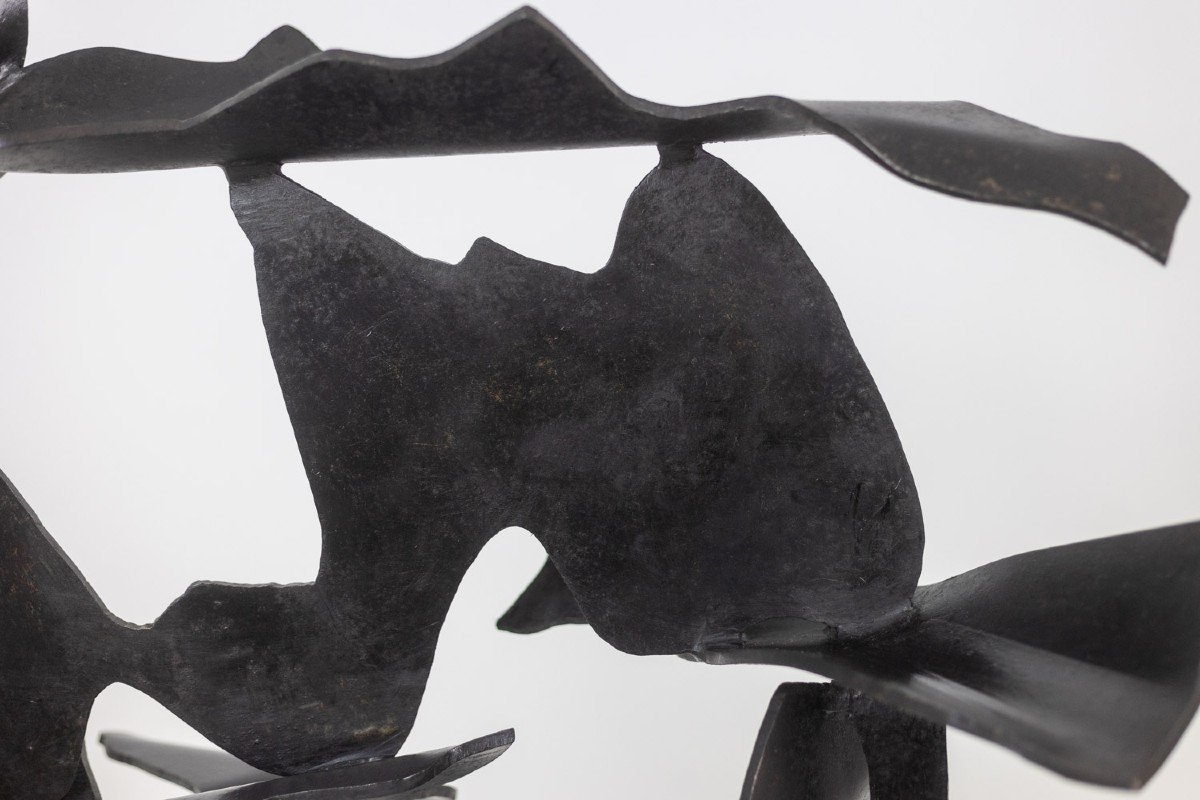 Jean Campa. Abstract Metal Sculpture. 1980s. Ls6217809c-photo-4