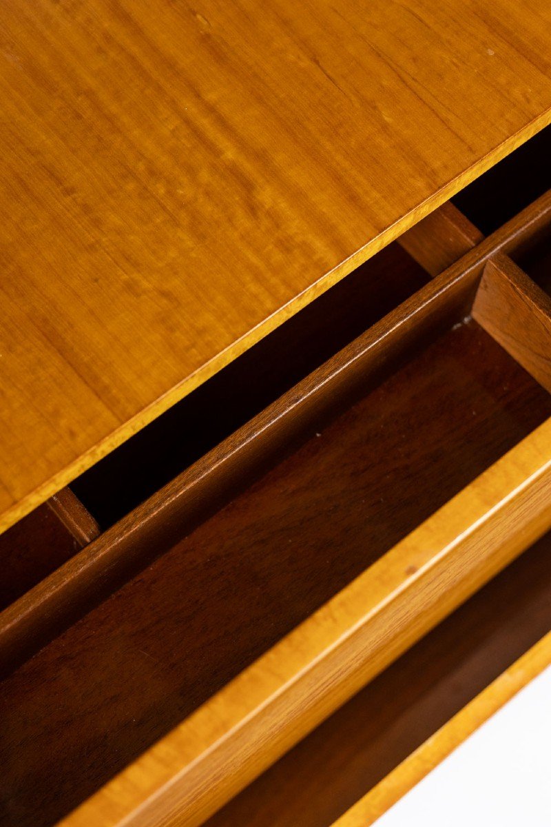 André Monpoix. Chest Of Drawers In Varnished Blond Cherry. 1960s.ls62821109m-photo-6