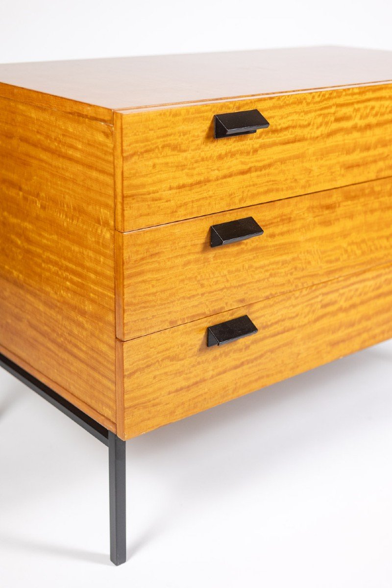 André Monpoix. Chest Of Drawers In Varnished Blond Cherry. 1960s.ls62821109m-photo-8