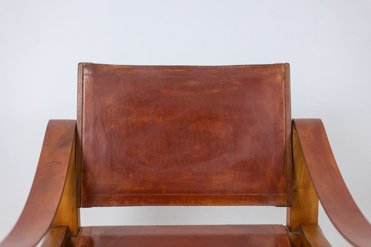 Pierre Chapo. Pair Of S10x Model Armchairs In Elm. Circa 1970. Ls63302609p-photo-4