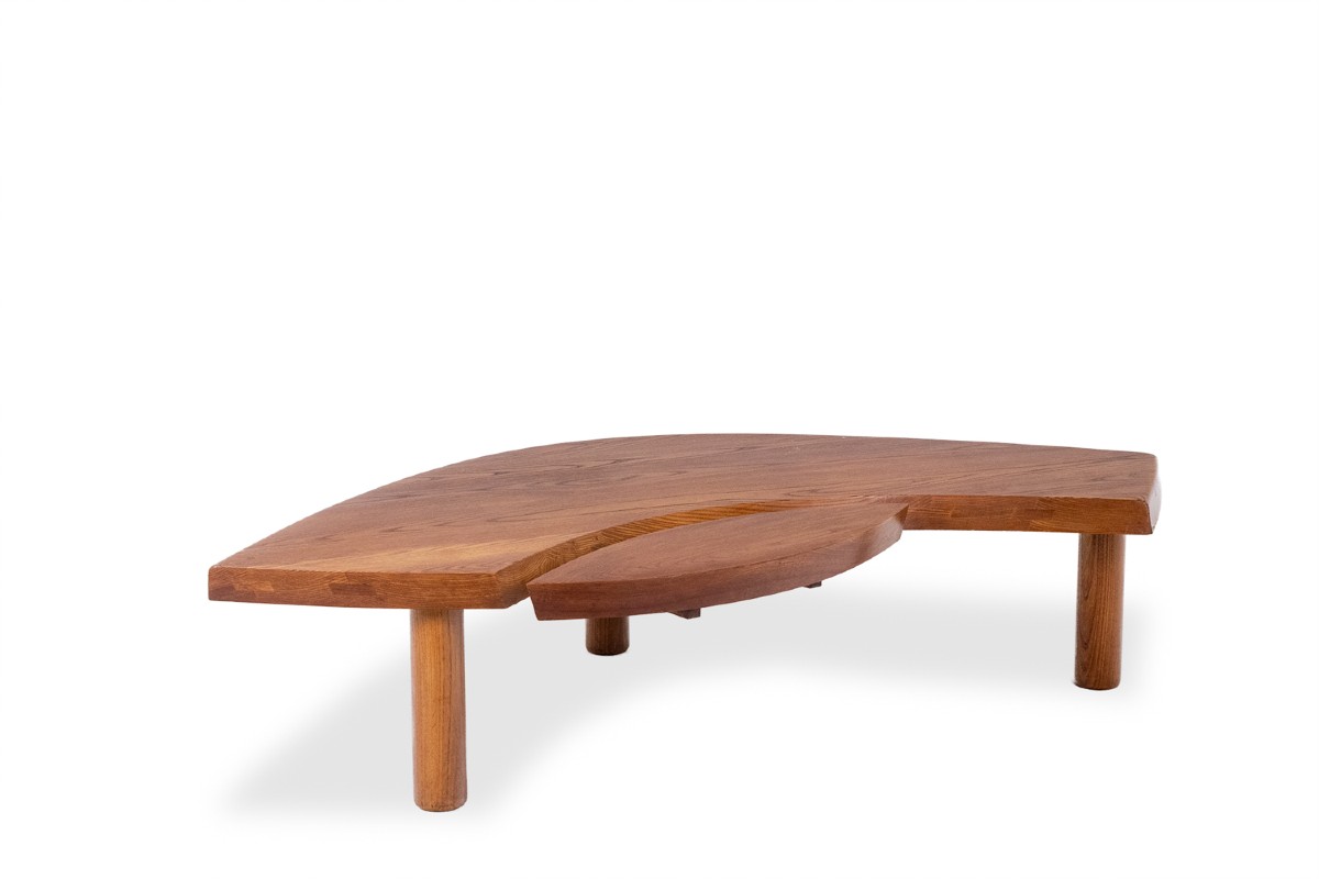 Pierre Chapo. “t22” Model Coffee Table In Elm. 1980s. Ls64004159k