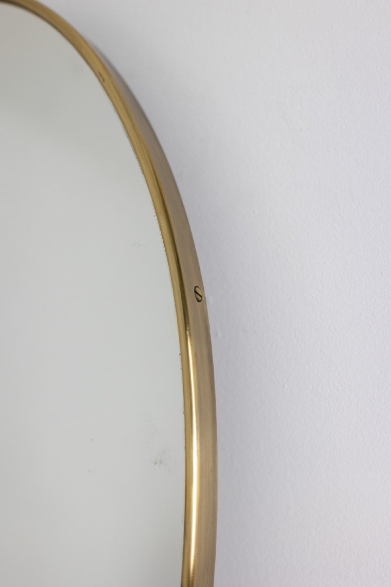 Pair Of Gilded Brass Mirrors. Circa 1970. Ls6361-photo-2