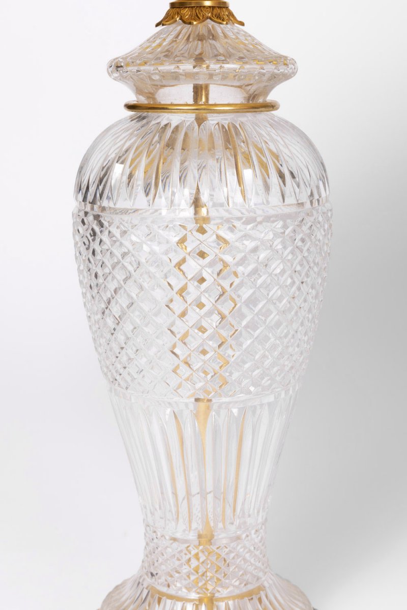 Lamp In Crystal And Gilt Bronze, 1950 - Ls2746421-photo-2