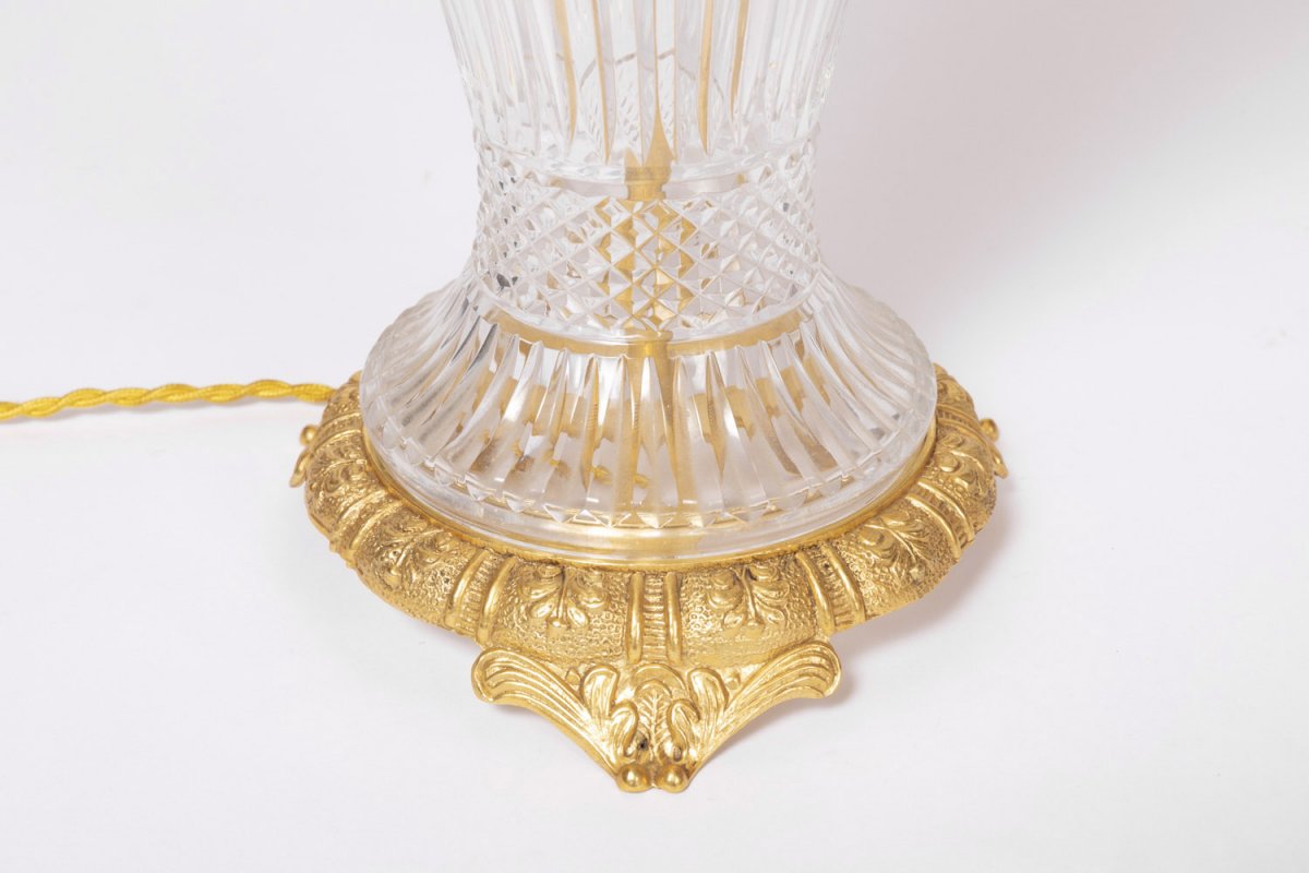 Lamp In Crystal And Gilt Bronze, 1950 - Ls2746421-photo-3