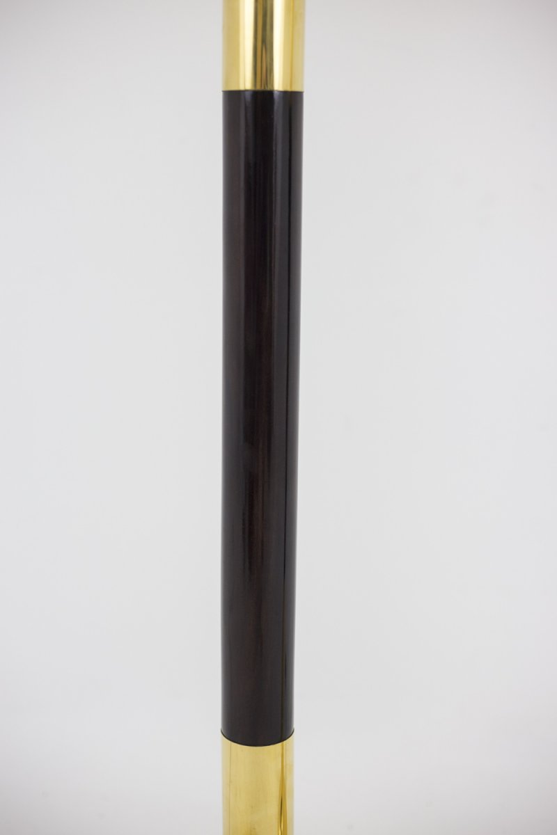 Floor Lamp In Wood And Gilt Brass, 1970’s - Ls4168401-photo-2