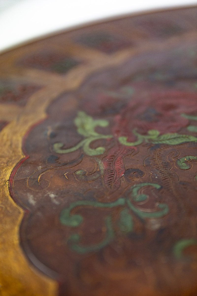 Table Basse En Laque Style Persan Et Bronze Doré, Années 1950 - Ls2221861-photo-3