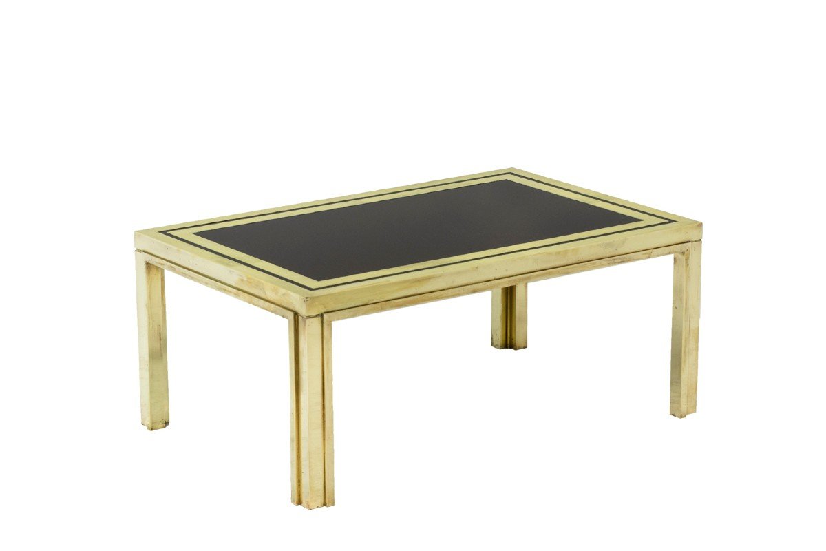Maison Iiwans, Pair Of End Tables In Gilt Brass, 1970’s - Ls4406651-photo-4