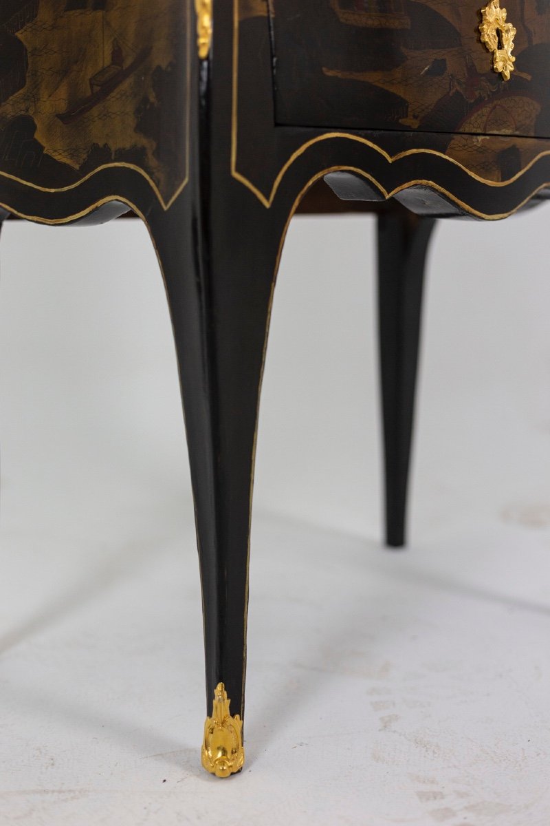 Louis XV Style Living Room Table In Chinese Lacquer, Circa 1880, Ls4613691-photo-4