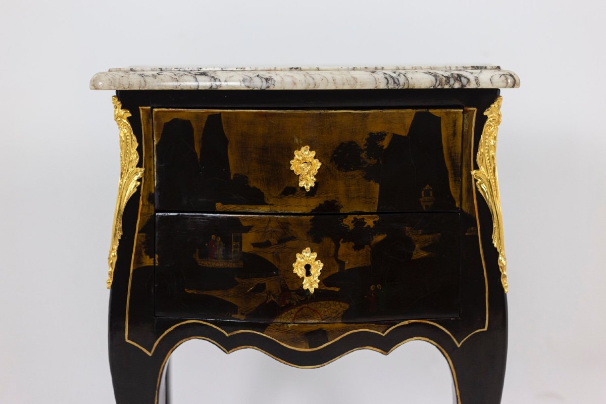 Louis XV Style Living Room Table In Chinese Lacquer, Circa 1880, Ls4613691-photo-7