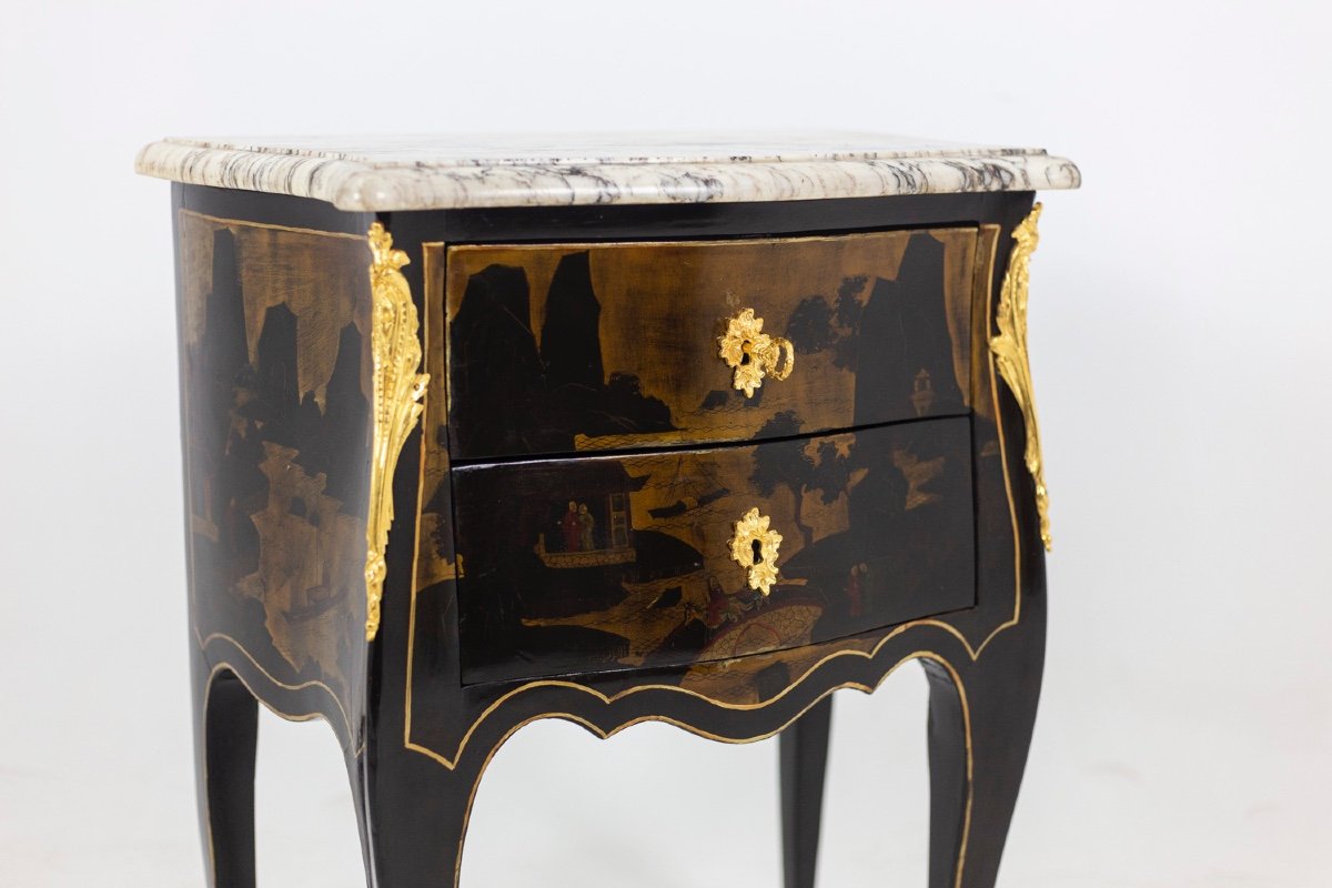 Louis XV Style Living Room Table In Chinese Lacquer, Circa 1880, Ls4613691-photo-8