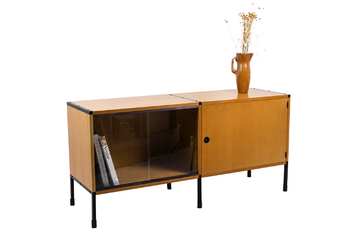 Arp, Sideboard In Ash And Metal, 1950s, Ls4714351-photo-4