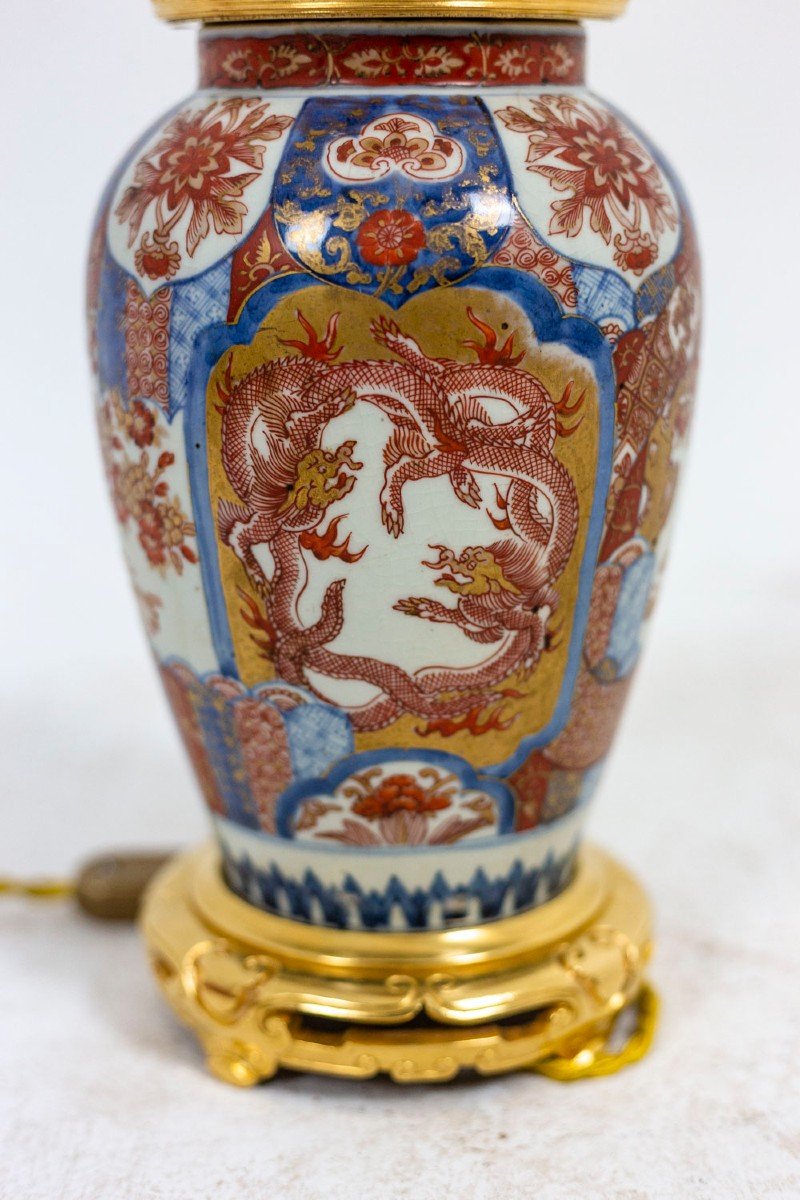 Lampe en porcelaine d’Imari et bronze doré, circa 1880, LS4605391-photo-2