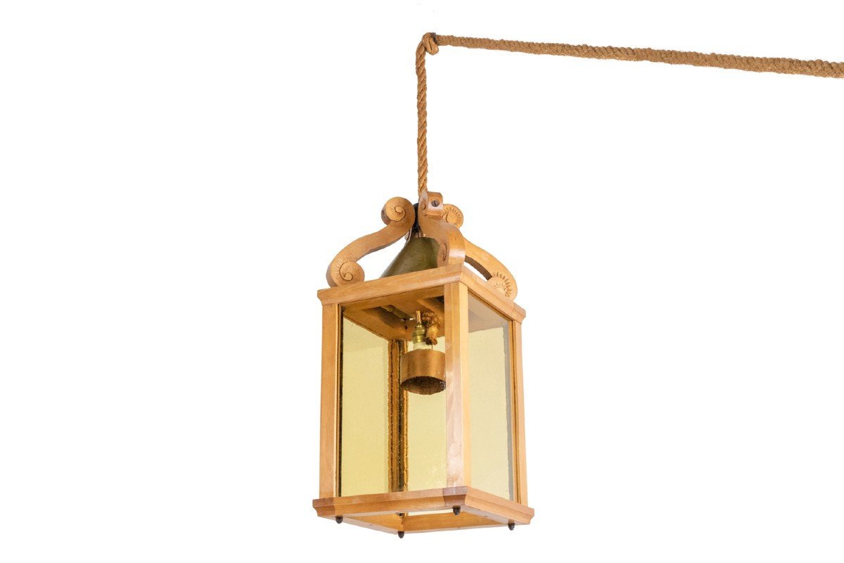 Lantern In Natural Beech. 1950s. Ls5291251a