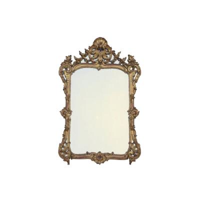 Louis XV Style Giltwood Glazing Bead Mirror, 19th Century - Ls2582