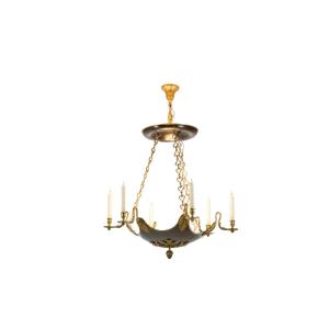 Baguès House. Empire Style Chandelier In Gilt Bronze. 1950s.