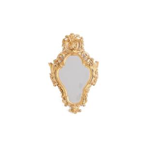 Regency Style Mirror In Carved And Gilded Wood. 1950s.