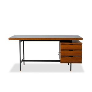 Pierre Guariche. Desk In Teak And Lacquered Metal. 1960s. Ls56631534m