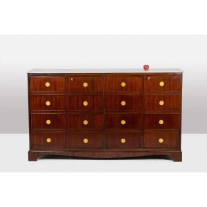 Rosewood “trompe-l’oeil” Sideboard. 1950s. Ls5875856t