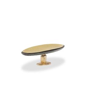 “pitoin” Bowl In Hammered Brass Slate. Contemporary Work. Ls5954637y