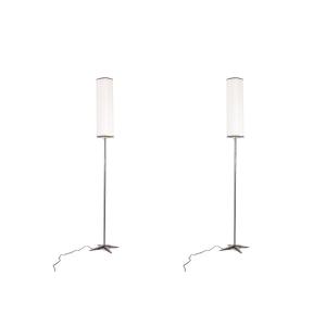 Jacques Adnet. Pair Of Bronze Floor Lamps. 1950s. Ls60961608i