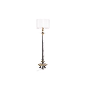 Restoration Style Floor Lamp In Bronze With Two Patinas. Circa 1900. Ls6115817y