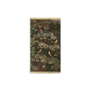 Painted Canvas Representing Animals On An Exotic Background. Contemporary. Ls61291089i