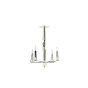 Jacques Adnet. Modernist Chandelier In Chrome Metal. Circa 1940. Ls6042309h