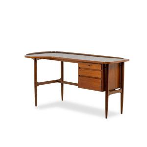 Free-form Teak Desk. 1950s. Ls614859q