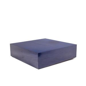 Maison Jansen. Table Basse Bleue De Forme Carrée. Années 1970. Ls6179406g