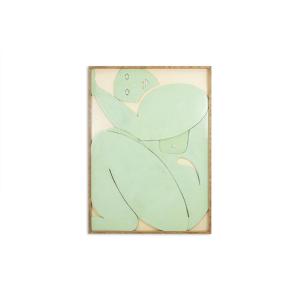 Sculpted Panel In Celadon-colored Lacquer. Contemporary. Ls61863368p