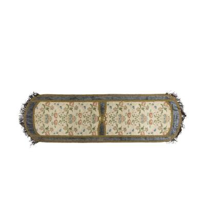 Table Runner In Embroidered Silk, 19th Century - Op297301