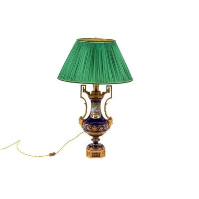 Lampe En Porcelaine De Sèvres, Circa 1880 - Ls4375706