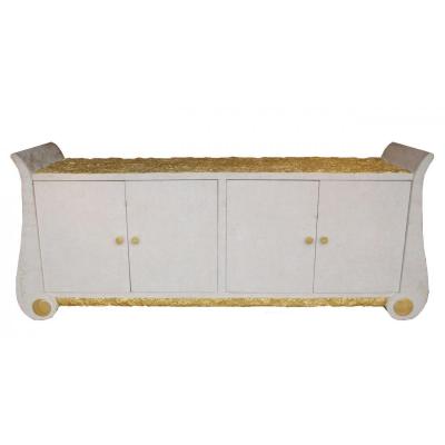White And Gilt Sideboard, Italian Style, Circa 1980 - Ls25911601