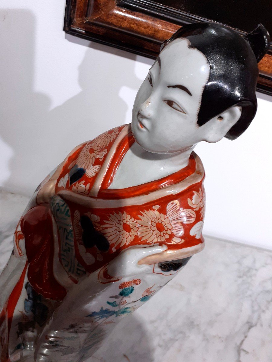 Belle Statuette En Porcelaine Du Japon Periode Genroku-photo-6