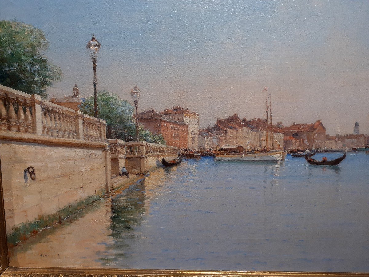 Tableau Huile Sur Toile "venise" Per Iwill-photo-2