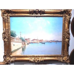 Tableau Huile Sur Toile "venise" Per Iwill