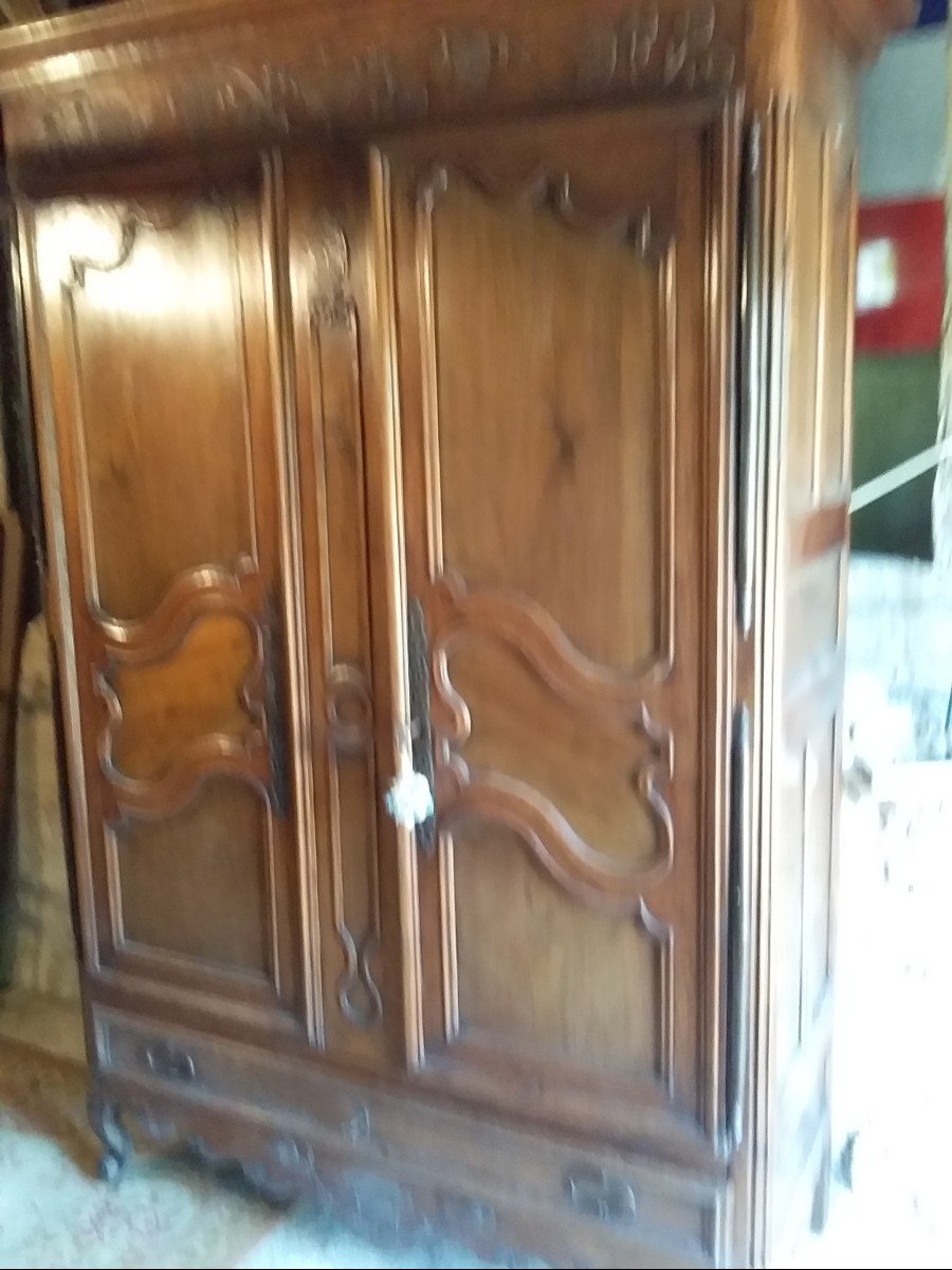 Petite Armoire En Chène (vallée Du Rhone)-photo-2