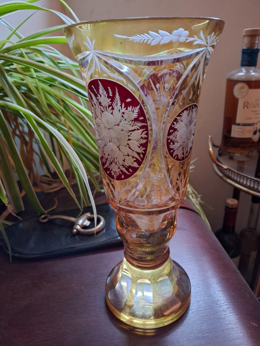 Vase   En Cristal De Boheme -photo-2