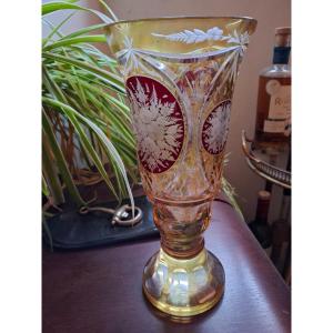 Bohemian Crystal Vase 