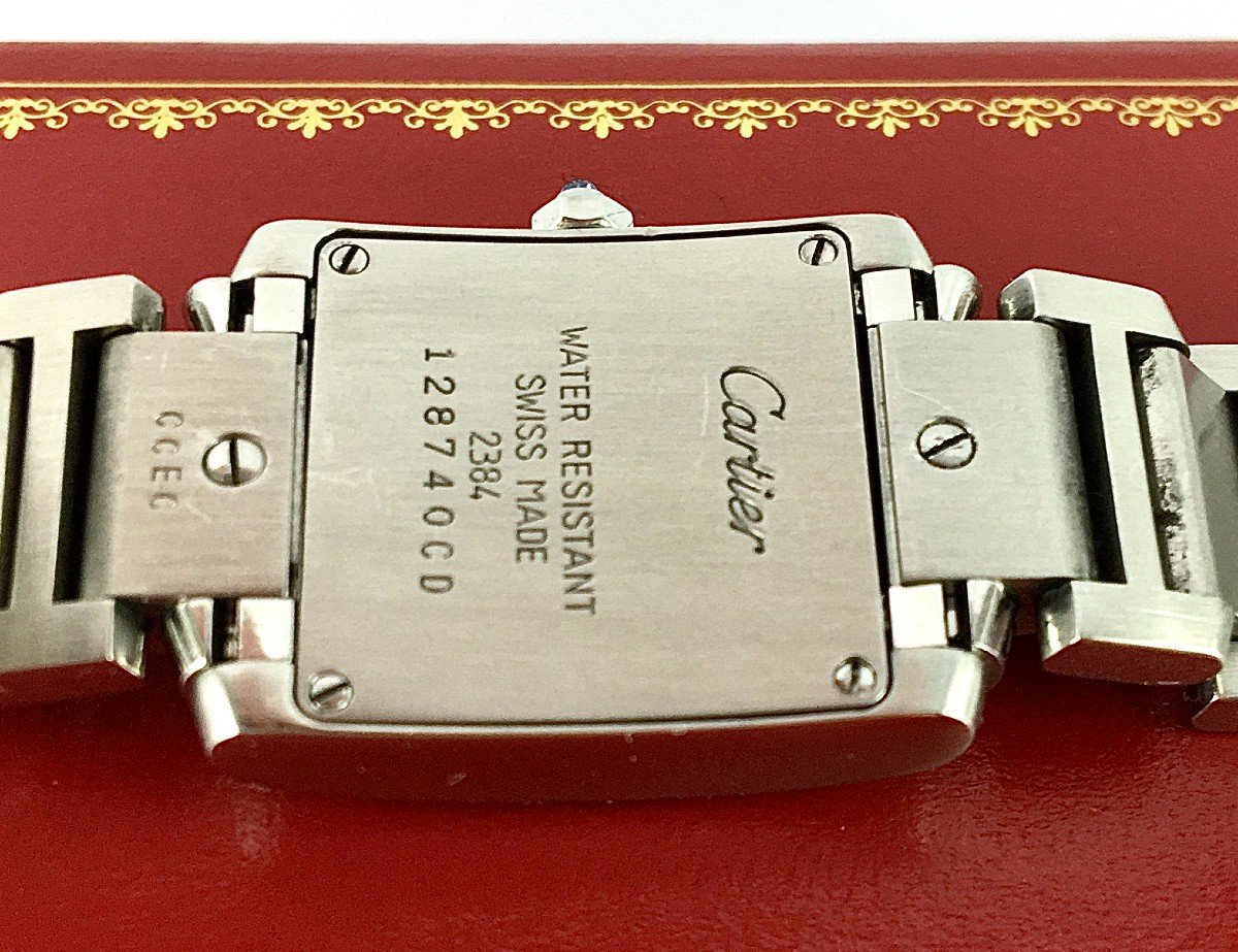 Cartier Tank Française Ladies Steel Quartz Watch 2020 And Its Case-photo-7