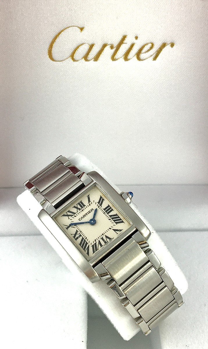 Cartier Tank Française Ladies Steel Quartz Watch 2020 And Its Case