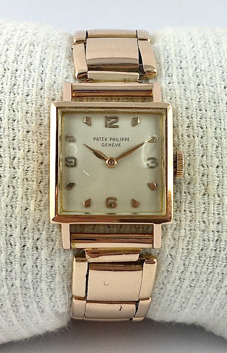 Montre Patek Philippe Années 40 Dame Or Rose / Bracelet Or Rose Mécanique Manuelle Modèle 3138