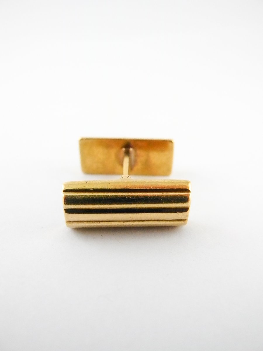 Hermès Yellow Gold Cufflinks -photo-5