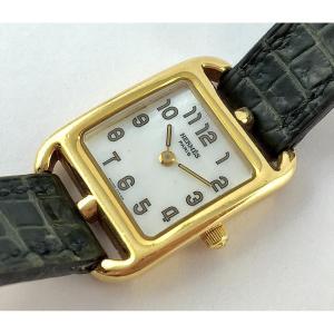 Montre Hermès Cape Cod Dame Or Jaune  Cadran Nacre Quartz 2010