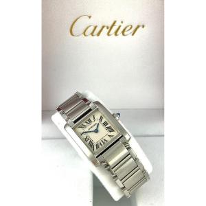 Montre Cartier Tank Française Dame Acier Quartz 2020 Et Son Ecrin