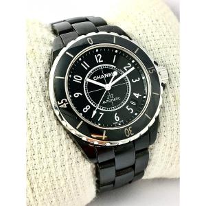 Chanel J12 Black Ceramic And Steel Automatic Watch With Box And Additional Link