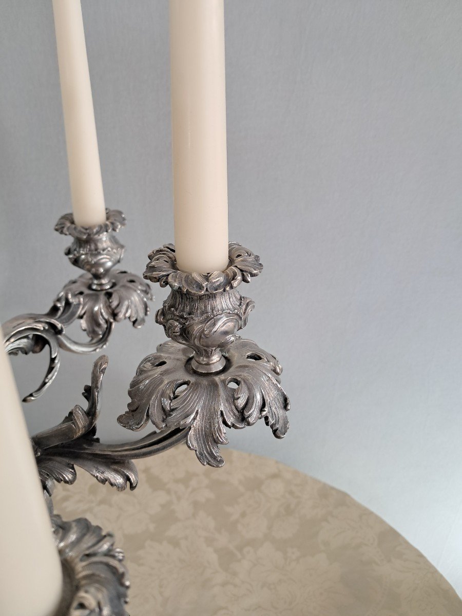 Paire de grands candelabres 7 feux,XIXEME -photo-3